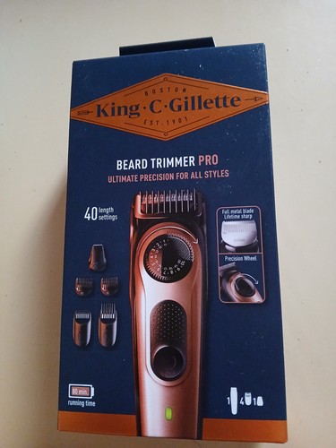 King gillette beard trimmer - gillette,