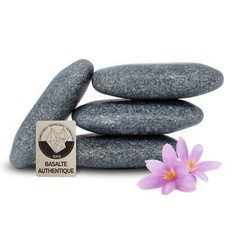 Pierre Chaude pour le Visage 4 Unités Hot Stone en Basalte Certifié Authentiq...