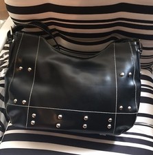 Sac à main italien cuir noir