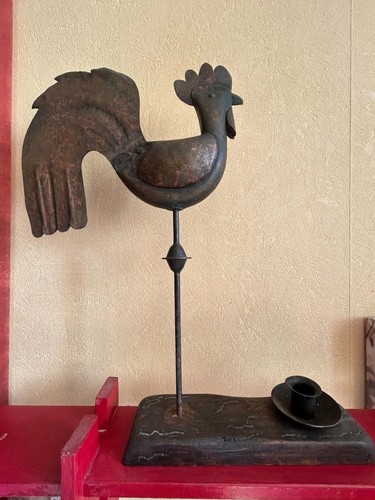 Coq toit clocher ancien - ou,
