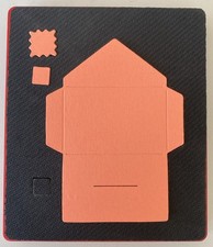 Sizzix Large Red Original Die Cutter ~ ENVELOPE & STAMP ~ Craft Card Paper Cut