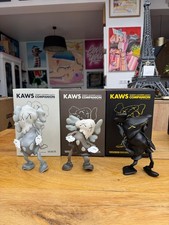 kaws lazzarini x3 brown black grey medicom toy originalfake 2010