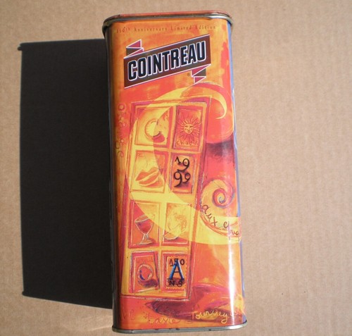 Boite metal peint cointreau - peint,