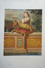 LITHO COLOR 19TH CENTURY TAPESTRIES GOBLINS XVII CASTLE CHAMBORD ARCHITECTURE DECO