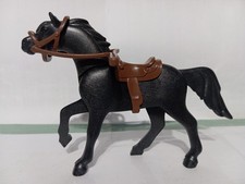 PLAYMOBIL FIGURINE CHEVAL NOIR