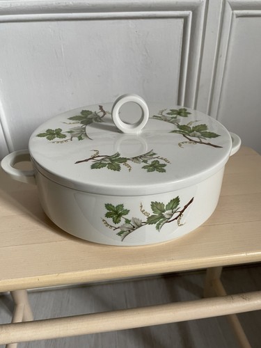 Plat petite soupière feuilles - petite,