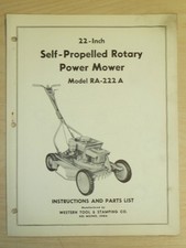 WESTERN TOOL 22" ROTARY MOWER