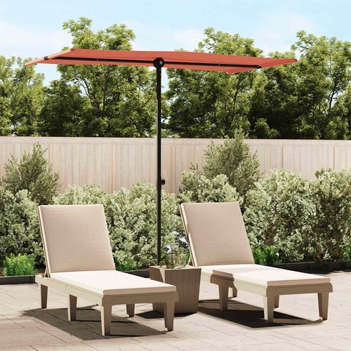 Garden parasol with - parasol, aluminum