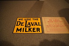 1940s Original De Laval Milker Sign NOS