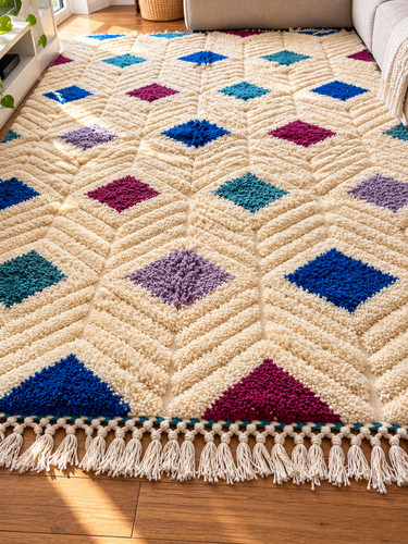 Grand tapis marocain berbère