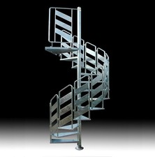 ESCALIER EN COLIMAÇON mod. "LOKI" – kit modulaire - EN ACIER GALVANISÉ – FRA