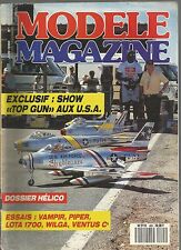 MODEL MAG N°465 PLAN: "POLISSON" GLIDER / REAL. FLASHING LIGHTS / WILGA