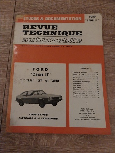 Revue technique ford capri - revue,