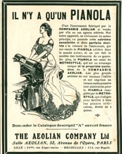 Publicité ancienne pianola il