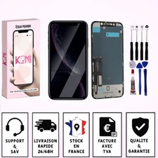 Ecran Complet iPhone XR LCD Vitre Tactile Compatible Châssis Kit outils + Colle