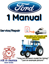 FORD 7000 TRACTOR MANUAL SERVICE SHOP REPAIR PDF USB