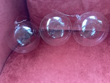 Lot de 3 boules en verre