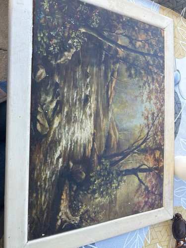 Tableau paysage avec - , arbre