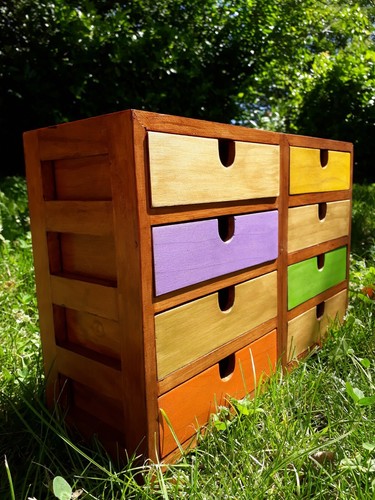 Mini meuble peint tiroirs - mini-meuble,