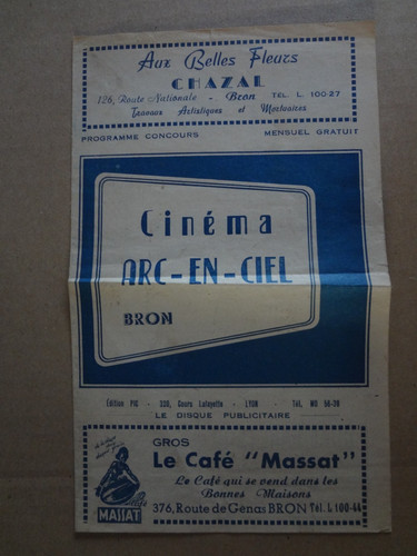 Ancien programme cinéma - ancien, de