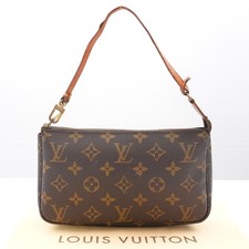 LOUIS VUITTON LV Monogram Pochette Accessoires M51980 Pouch AR0978 Auth #53165A