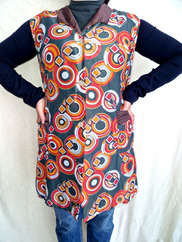 Nylon dederon smock apron - dederon,
