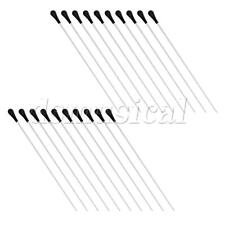 20 PCS White Music Orchestra Conductor Baton with Black Handle 385mm