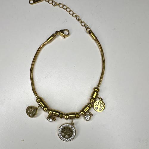Bracelet breloques doré - breloques,