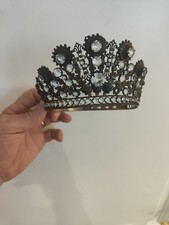 Couronne De Vierge XIXè  avec Strass Napoléon III 