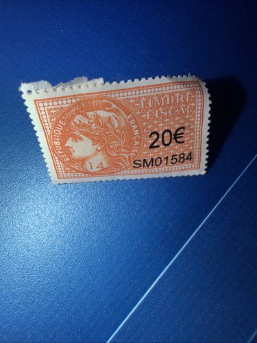 Ancien timbre fiscal français