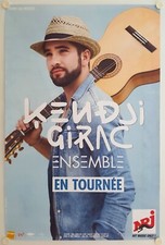 Affiche Concert KENDJI GIRAC en Tournée ENSEMBLE 2012 - 80x120 cm