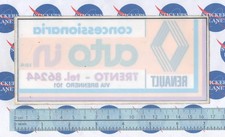 VINTAGE STICKER STICKER STICKER TUNING RENAULT CONCESSIONARIA