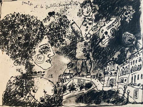 Belle gravure lithographie - belle,