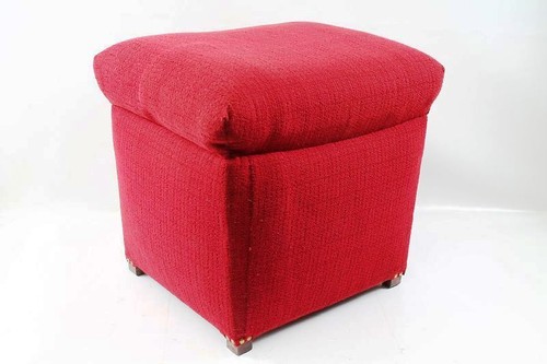 Ancien pouf linge coffre à - À,