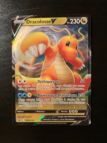 Carte pokémon dracolosse - carte, v