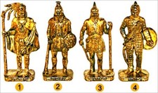 KINDER 1978/1980 LES FIGURINES METAL LES INCAS 100-1500 3D CHOICE