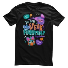 T-Shirt Pour Homme Officiellement Licencié Furby - Parlez-Vous Furbish