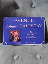 Plaque métal musique Johnny