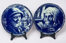 Paire de grande assiette Boch