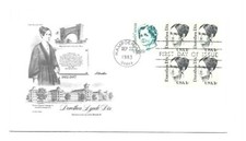 1844 1c Dorothea Dix Artmaster, FDC