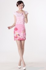 Jolie Mini Robe Chinoise