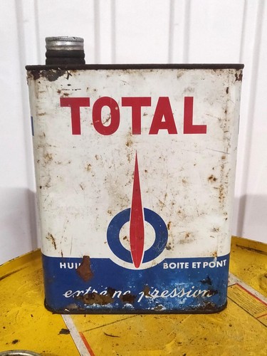Ancien bidon total boite - ancien, et