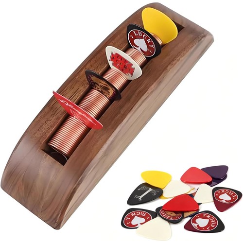 Guitar pick holder wood - holder,wood,