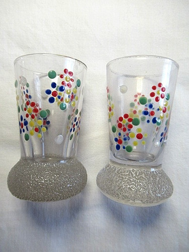 Verres liqueur emailles - a,