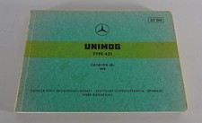 Picture catalogue/parts catalogue Mercedes Benz Unimog 421 status 1970, edition B