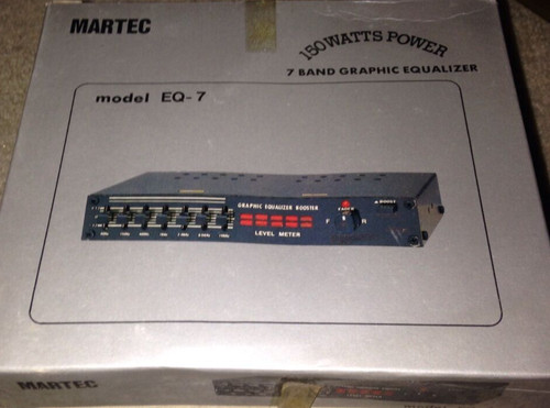 Martec modèle 7 bande - martec, eq-7
