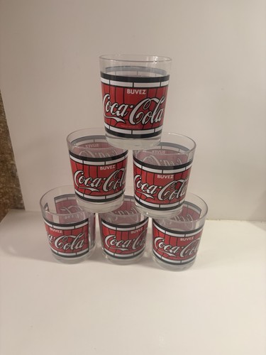 Lot six verres coca - six, coca-cola