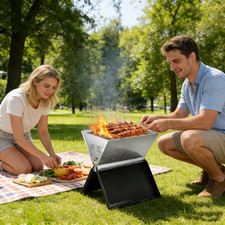 Barbecue pliable de taille de