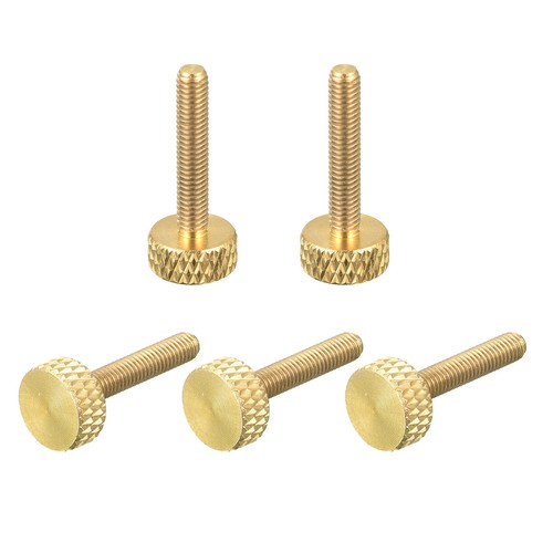 5pcs laiton bouton moleté - laiton,