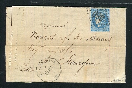 Rare lettre chapelle - de, la